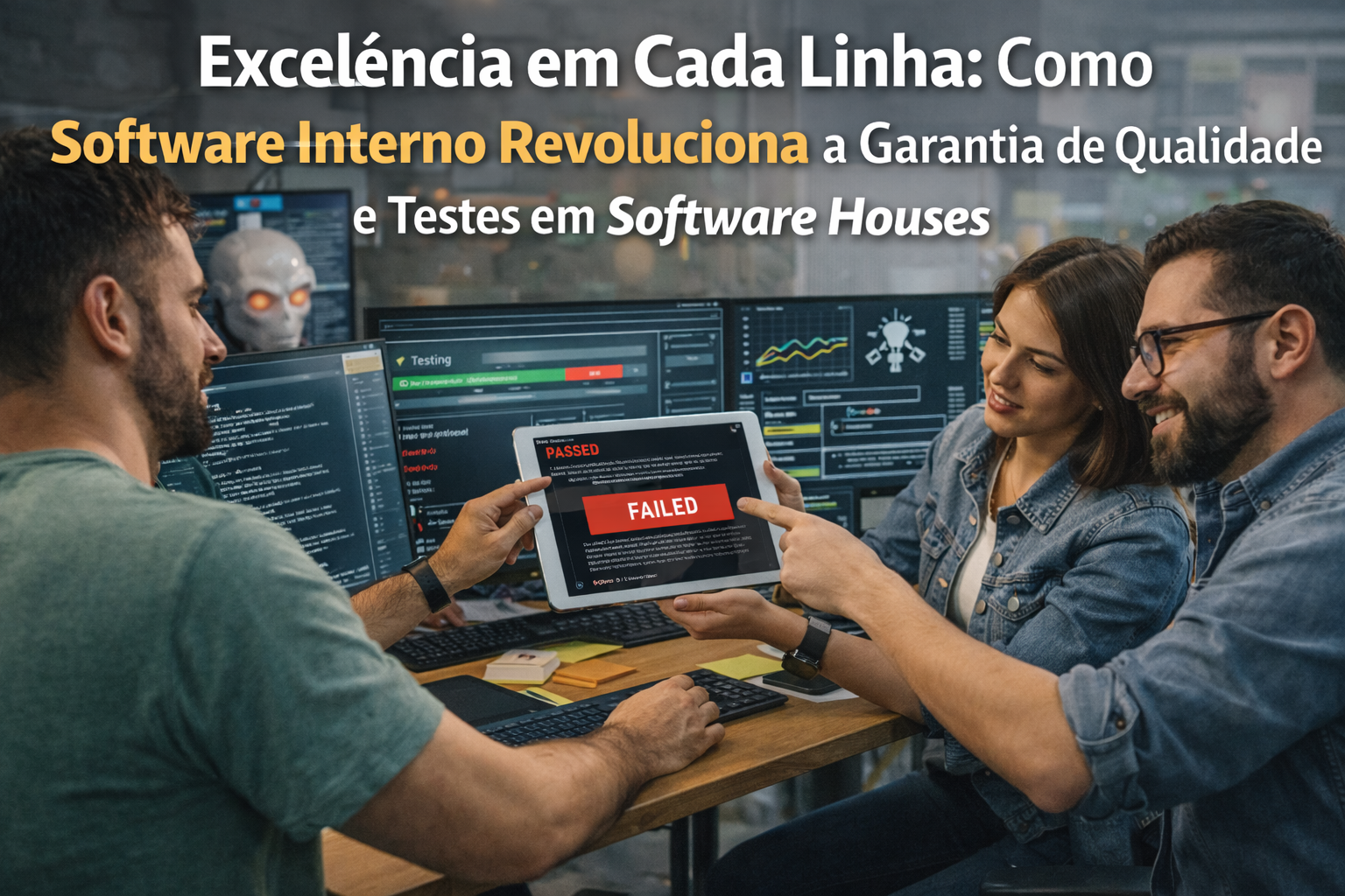 Garantia de Qualidade e Testes com Software Interno
