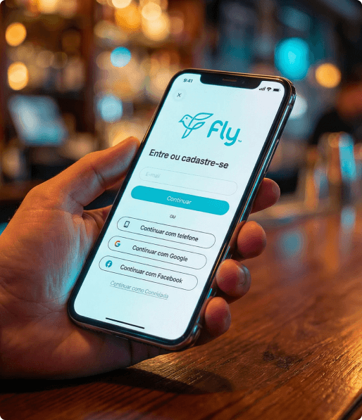 Fly - Tela de login e cadastro