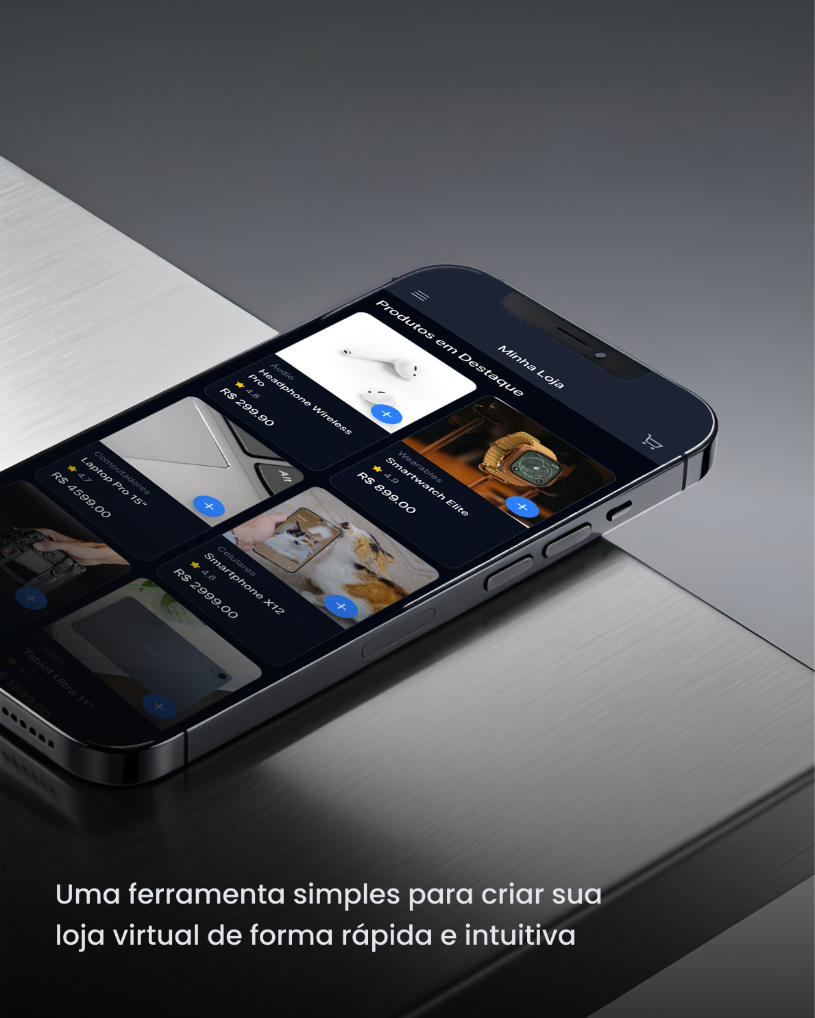 NeverDrop - Builder visual e funcionalidades